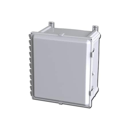 Saginaw Control & Engineering Quick Release Padlock Hasp Electrical Enclosures, 17.65 in H, 9.98 in D, 16.68 in W, Polycarbonate SCE-1614PC